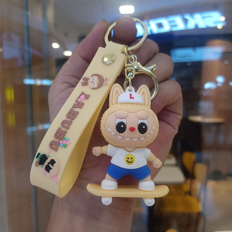 クリエイティブホットスタイルラブブキーホルダー漫画リトルシープペンダントおもちゃベビーグラバーかわいいキーチェーンリング卸売|undefined
