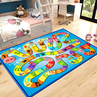 Avtomobil döşəmə paspasları — Education Bedroom Carpet - qybr-6513-80x120cm-crystal-velvet