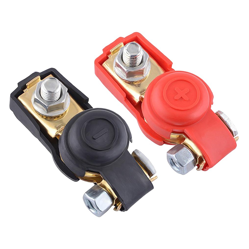 Venta directa de fábrica de cobre puro de alta corriente clip de la batería negro rojo cableado batería Chuck pila cubierta protectora terminal