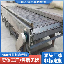 定制虎头剪配套重型输送 颚式破碎机废钢剪切加厚链板输送机加工