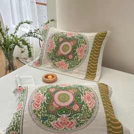 枕巾纯棉一对装加厚全棉纱布2025新款枕头垫巾家用加大单人盖巾