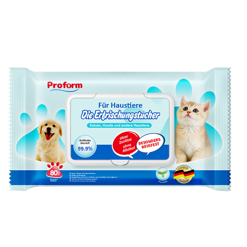 Влажные чистящие салфетки для животных Proform (80 шт)