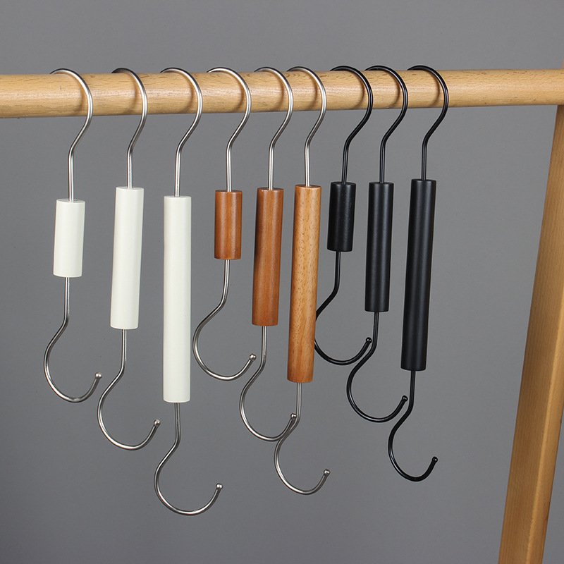 Beech S Hook Clothing Store Special S Hook Scarf Hat Bag Solid Wood Clothes Hook Wooden Stick Hook Wholesale