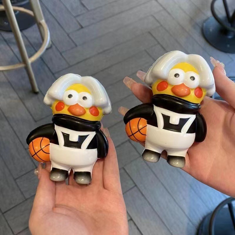 Chicken You Too Beautiful Slow Return Elastic Doll Figure Small Black Ikun Kun Kun Doll Car Shelf Decority Internet Celebrity Toy