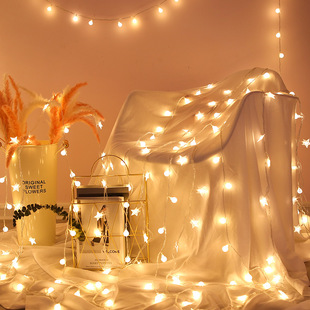 Cross-border LED stars ball lights small colored lights stars dormitory room decoration lights wedding room layout Christmas holiday