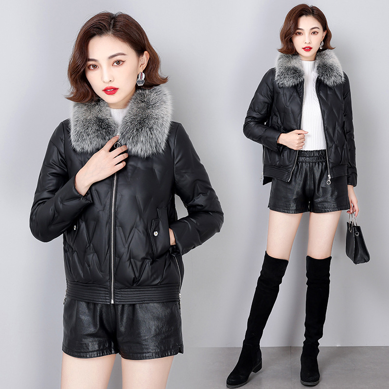 D3657 4050K ÁO DA NỮ HEFTDTH BIG SIZE NGOẠI CỠ MÙA XUÂN THU ĐÔNG DÀY ẤM THỜI TRANG NỮ DA BÒ G06 SẢN PHẨM MỚI