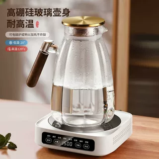 开水茶壶大容量凉水壶冷水壶套装壶高颜值耐高温玻璃家用水杯加厚