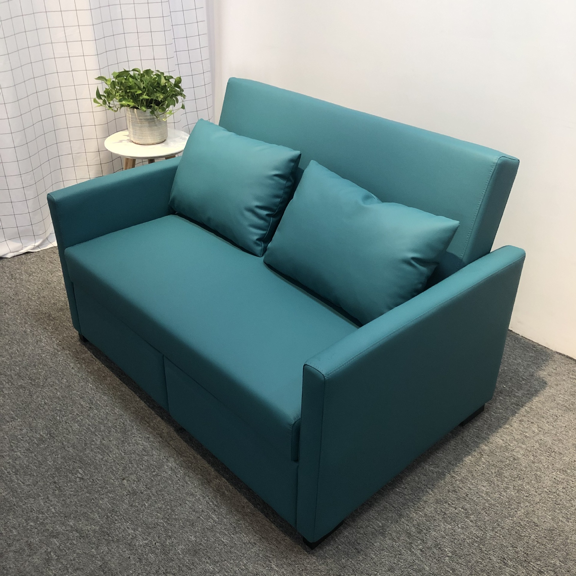 Sofá cama simple multifuncional de casa pequeña con tecnología de doble propósito anti-gato arañazo sofá sin lavado