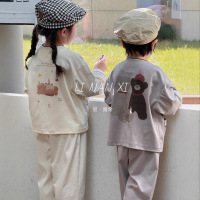 儿童卡通开衫睡衣睡裤25年秋季新男女童可爱大方家居服套装85019