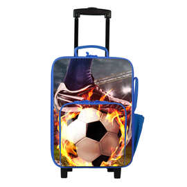 儿童拉杆箱 18寸时尚足球运动印花学生出行旅行箱休闲登机箱