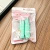 Hair roll clips - 2 green ones