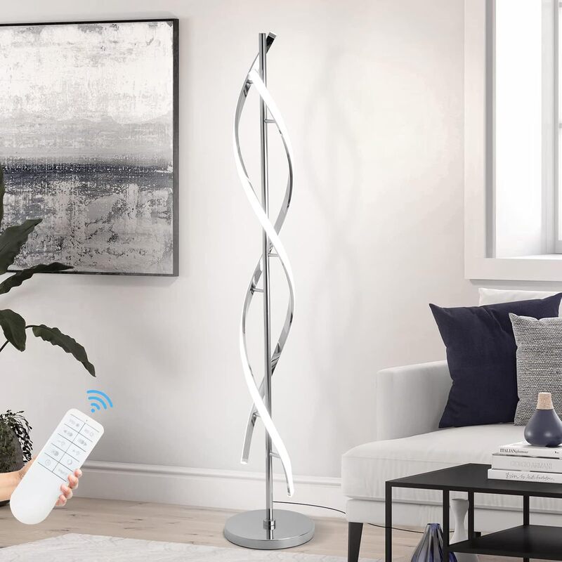 Cross-Border Hot-Selling European and American Aluminum Spiral Floor Lamp, Wave Twist Lamp, Living Room Bedroom Trendy Lamp High 1.5m Cross-Border Hot-Selling European and American Aluminum Spiral Floor Lamp, Wave Twist Lamp, Living Room Bedroom Trendy Lamp High 1.5m