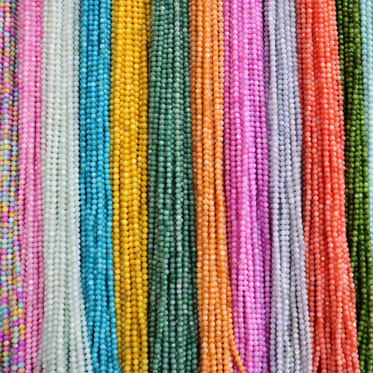 Conchas de agua dulce naturales cuentas mixtas de color 4mm color monocromático bolas perlas sueltas diy joyería accesorios joyería al por mayor image 3
