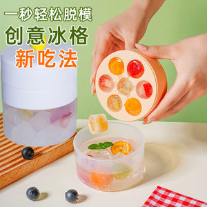 ドーパミン氷球金型 易離型シリカゲル ウイスキー用大氷球 家庭用貯氷盒付き 