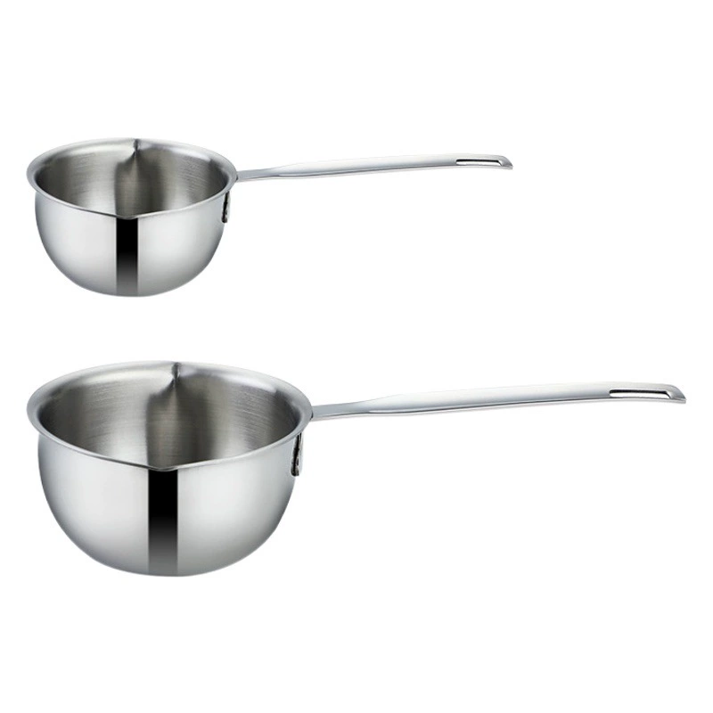 304 Масляный горшок из нержавеющей стали Бытовой кухонный мини-горшок для молока Сжигание масла Горячее масло Многофункциональный маленький горшок оптом