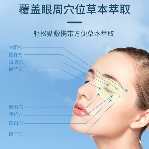 Guangyao Baiyunshan Huacheng Eye Patch Teenage Household Blueberry Lutein Eye Protection Patch Manufacturer Mugwort Eye Patch