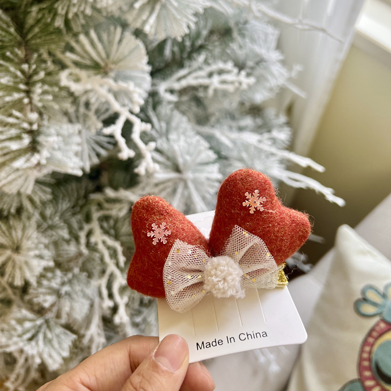 Nueva Navidad decoraciones fieltro arco horquilla Navidad Festival adultos niños Fotografía accesorios para el cabello tocado