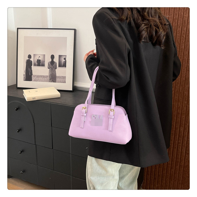 Bolso de bolos transfronterizo para mujer 2025 primavera nuevo bolso de axilas de moda bolso de almohada de hombro de gran capacidad de diseño de nicho