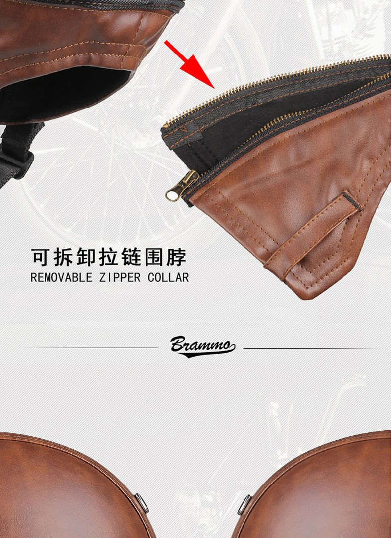 Retro Leather Half-Helmet Motorcycle Helmet for Men and Women, 3C Certified Electric Scooter Riding Safety Helmet with Goggles