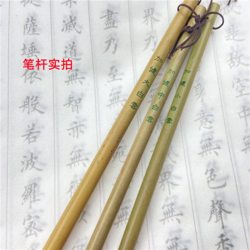 Beginner plus key large, medium and small Baiyun calligraphy brush, student calligraphy training class bamboo pole Baiyun calligraphy brush wholesale