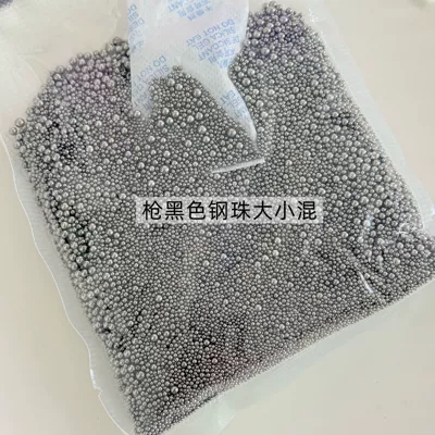 Dırnaq bəzəkləri wholesale solid steel ball whole - mixed-steel-balls-gunmetal-black-05kg-pack