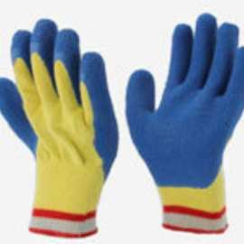 厂家直供 新动力加强型芳纶乳胶起皱涂层防刺防割防切割手套