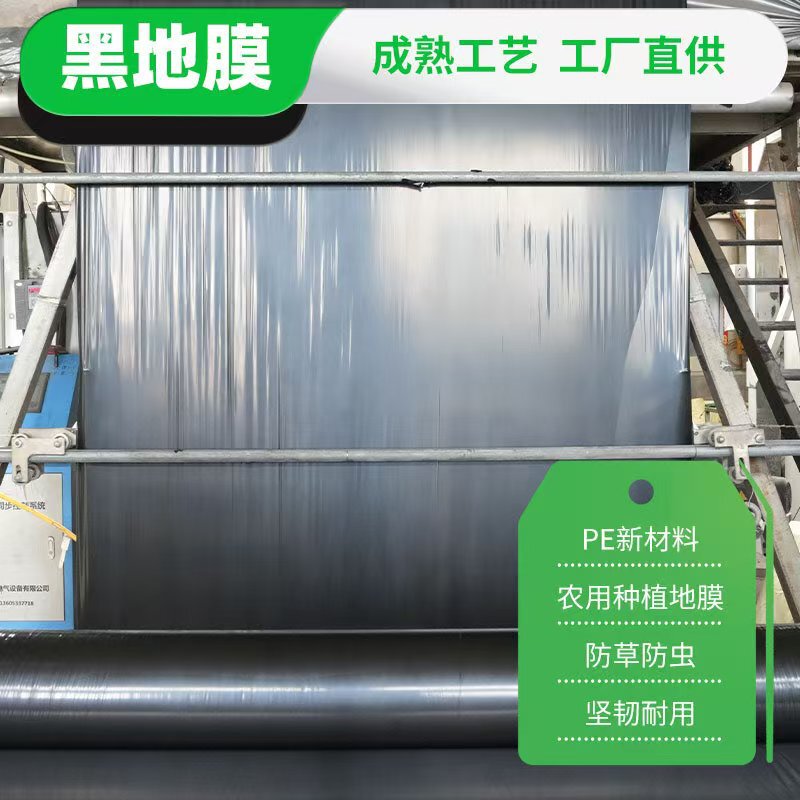 Black Mulch Agricultural Film for Growing Vegetables Has a Long Service Life and Is Widely Applicable. Insulation Mulch Film