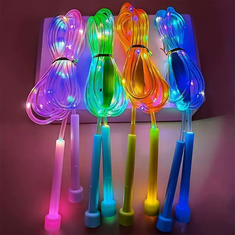 LED-скакалка светящаяся регулируемая для тренировок