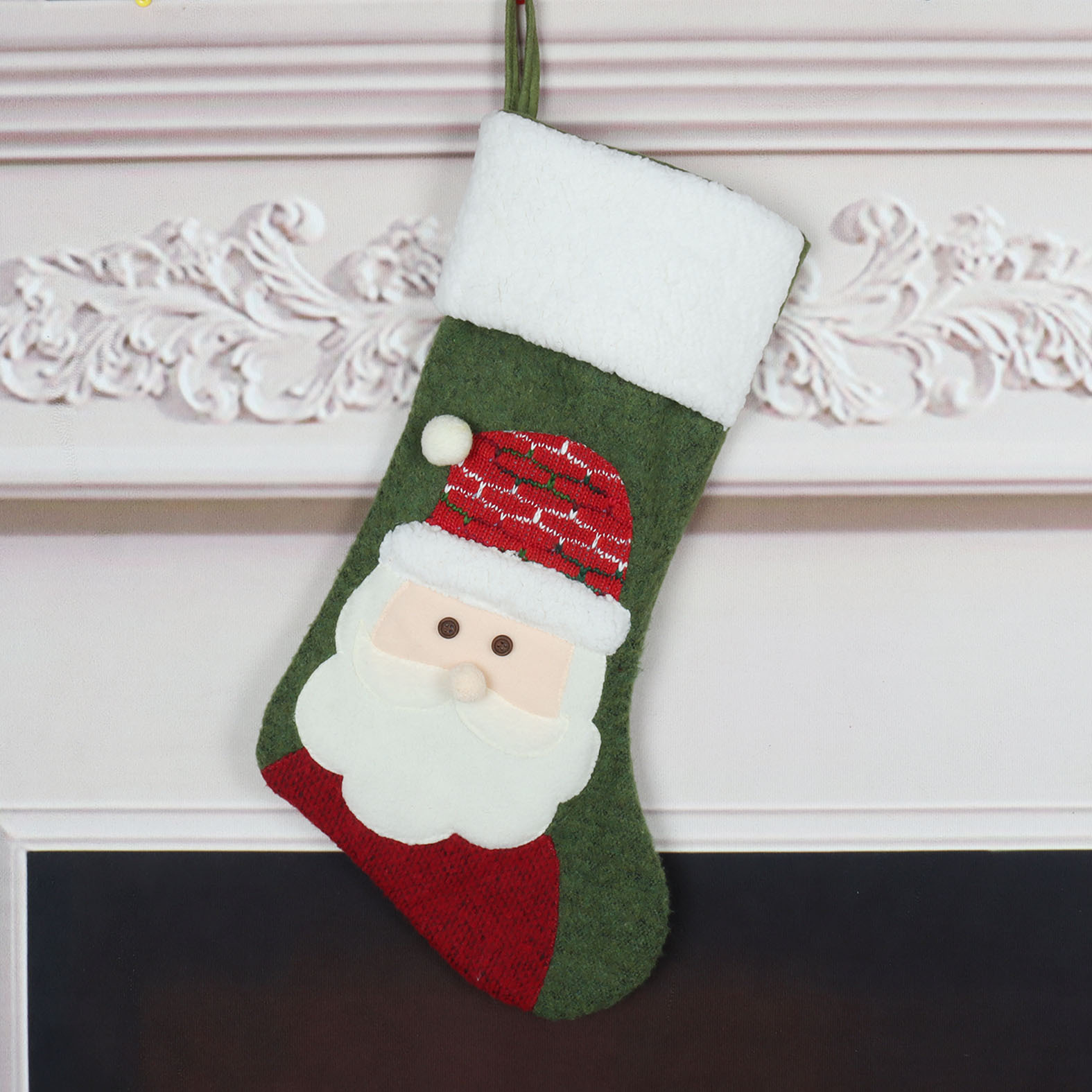 Medias navideñas decorativas con diseños festivos, para dulces
