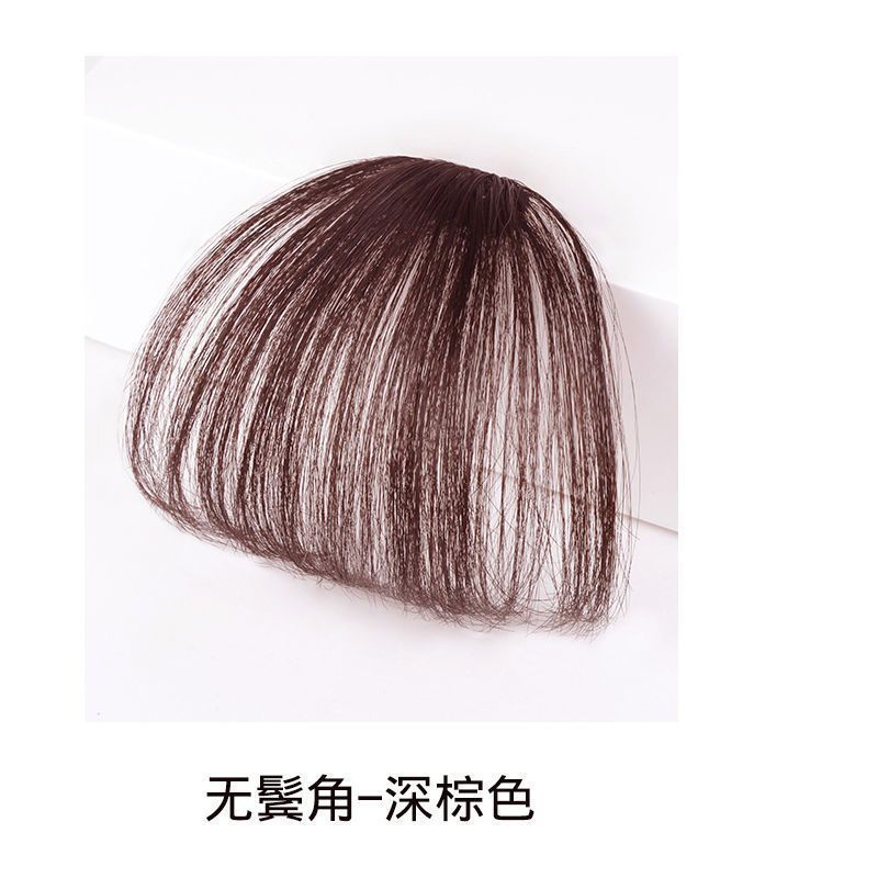 Xuchang peluca flequillo mini flequillo de aire flequillo falso flequillo inconsútil realista de las mujeres pedazo de pelo falso al por mayor