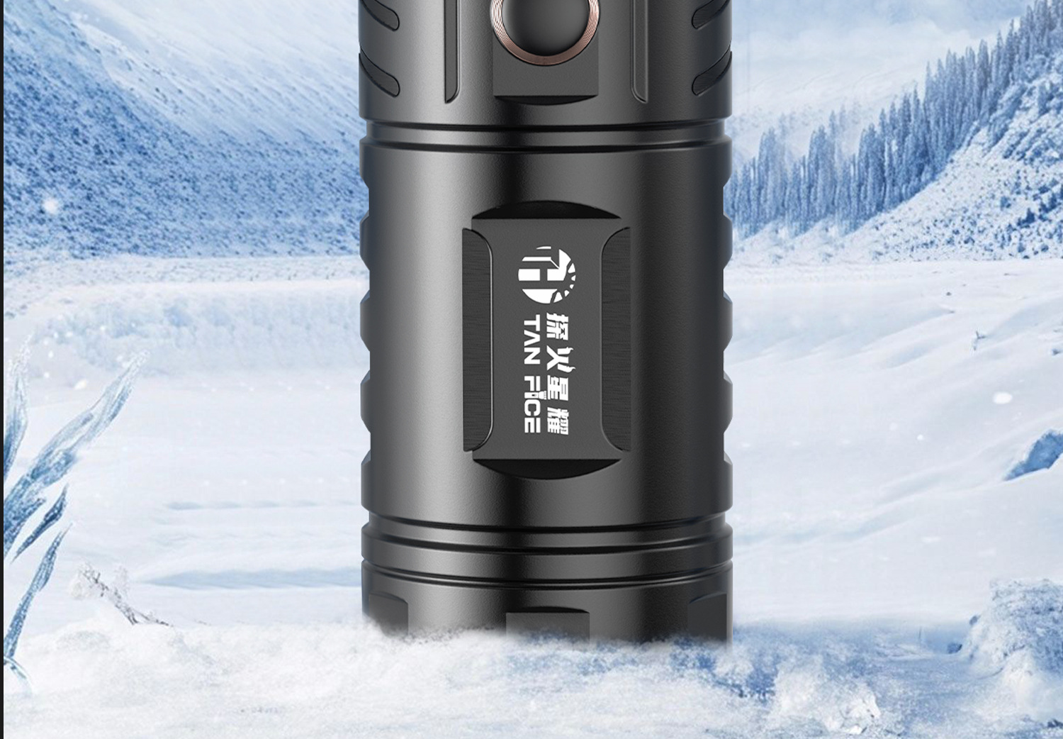 Cross-Border Hot-Selling Aluminum Alloy Flashlight with Smart Display, Ultra-Bright Work Light, Zoomable, Flashing, Portable Flashlight with Strong Light