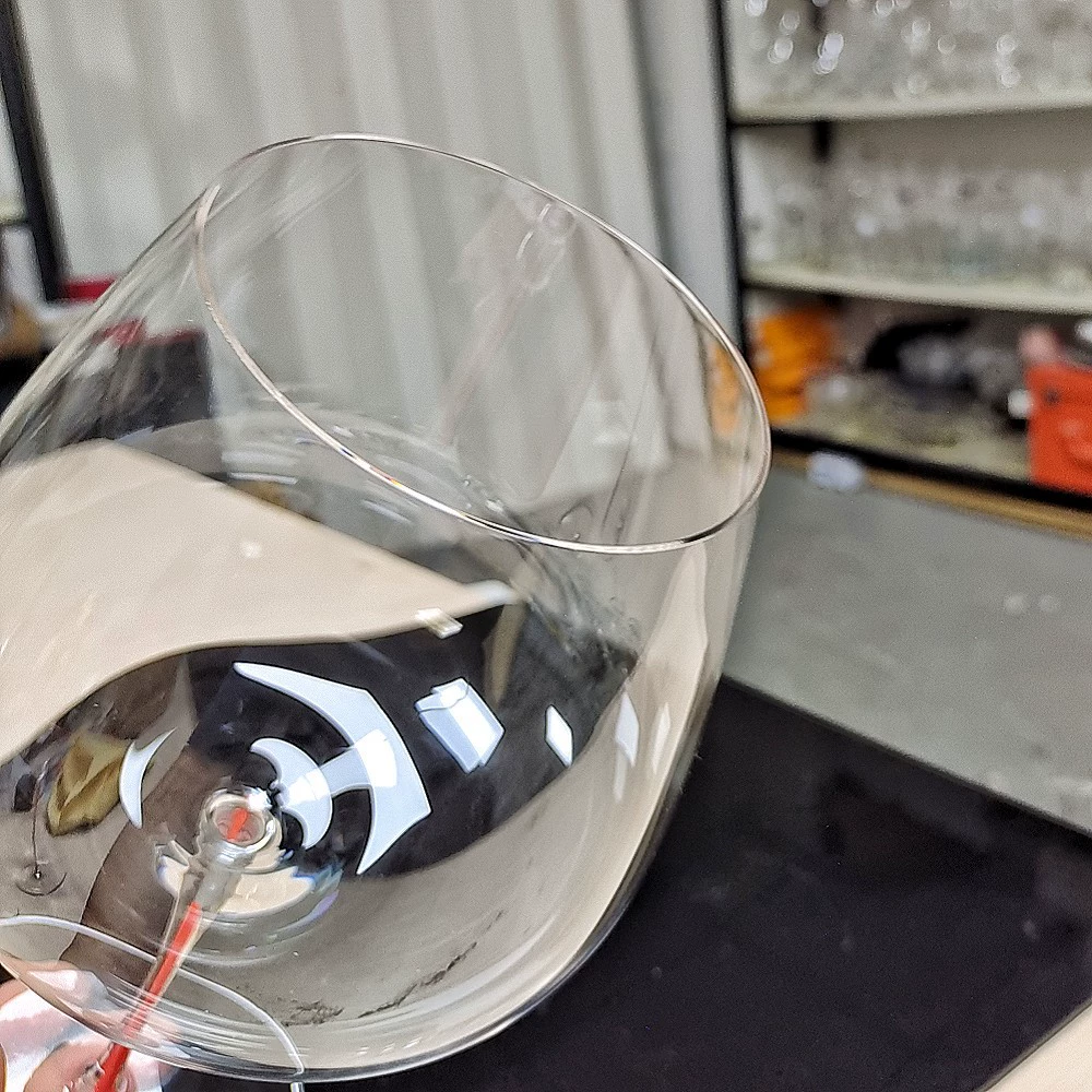 Lead-free ultra thin wineglass