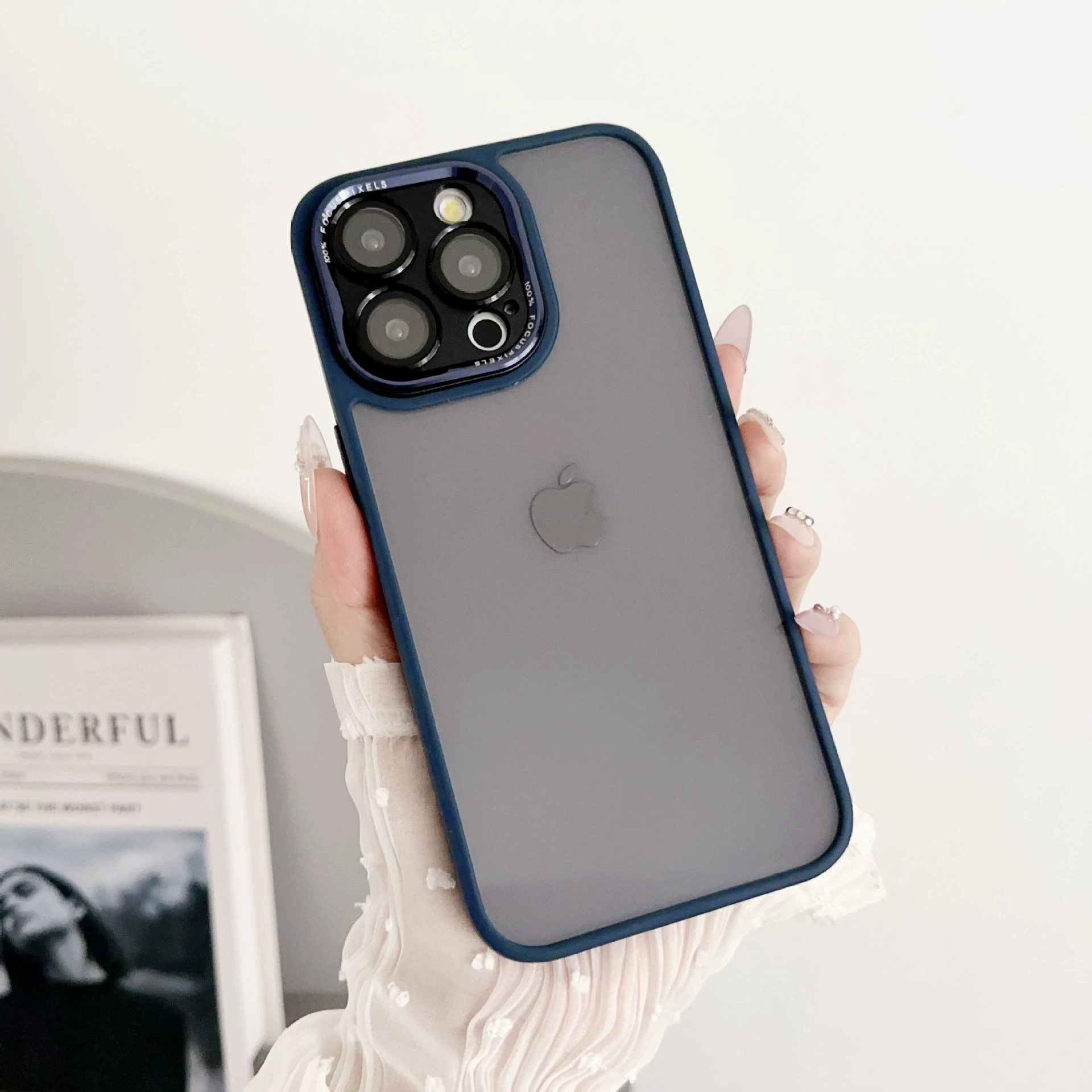 Apple, совместимый прозрачный чехол для iPhone 16, металлический чехол для телефона, защита камеры, защитный чехол, защита от падений