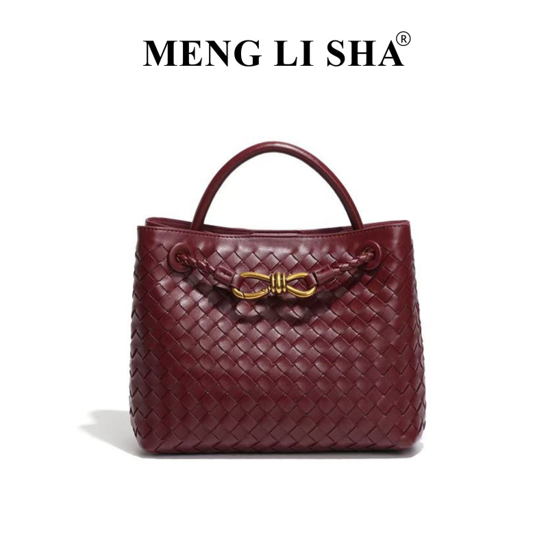 亚马逊新款复古手工编织包时尚单肩斜挎包女通勤大容量手提托特包|undefined
