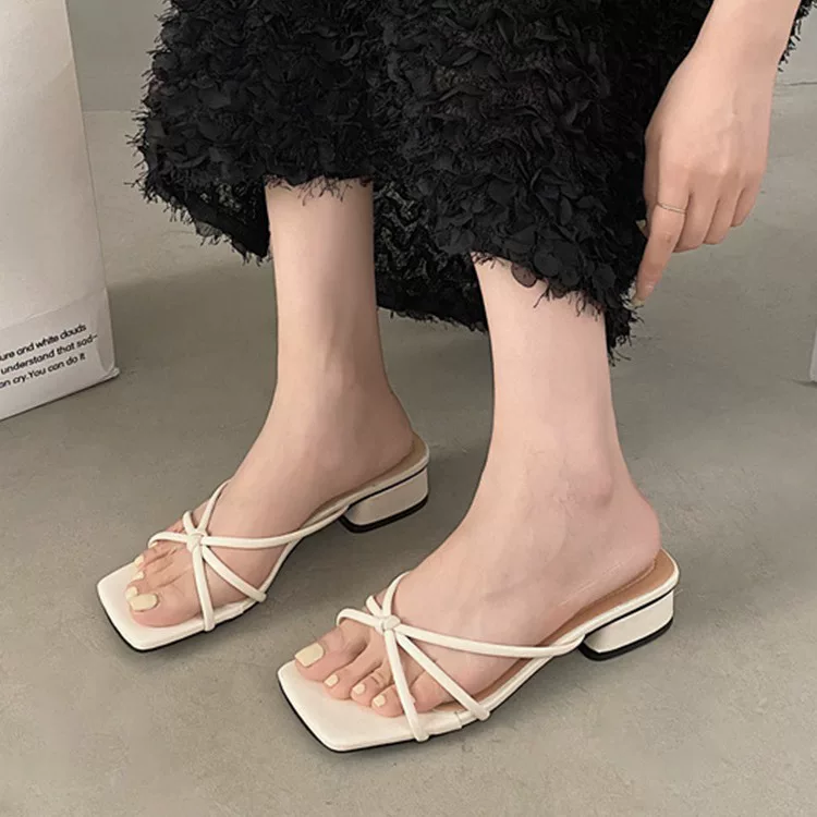 Slide, summer slippers, footwear, silver suitable with a skirt, sandals, french style, wholesale