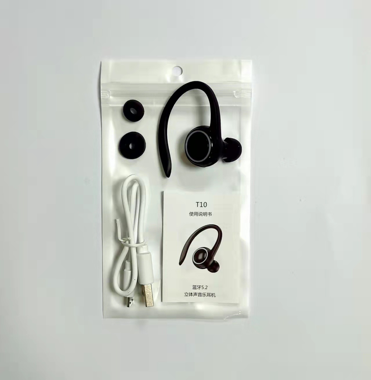 Caliente nueva T10 auricular bluetooth montado en la oreja 5,2 gran potencia en la oreja auriculares deportivos auriculares de comercio exterior al por mayor