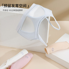 Underwire Bra for Developing Girls, Comfortable and Breathable, Non-Sagging, One-Piece Sports Bra with Shock Absorption and Bandage Camisole