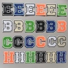 New letter silicone bristle embroidered 3D fabric badges for clothing accessories hats boxes and bags children's clothing matching decorative fabric labels