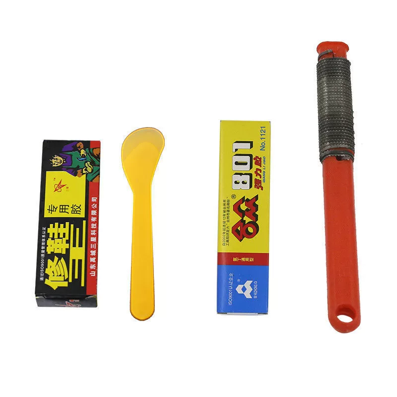 Подошва для домашнего использования Аксессуары Hezhong Клей Ремонт обуви King Пластиковый круглый пластиковый скребок