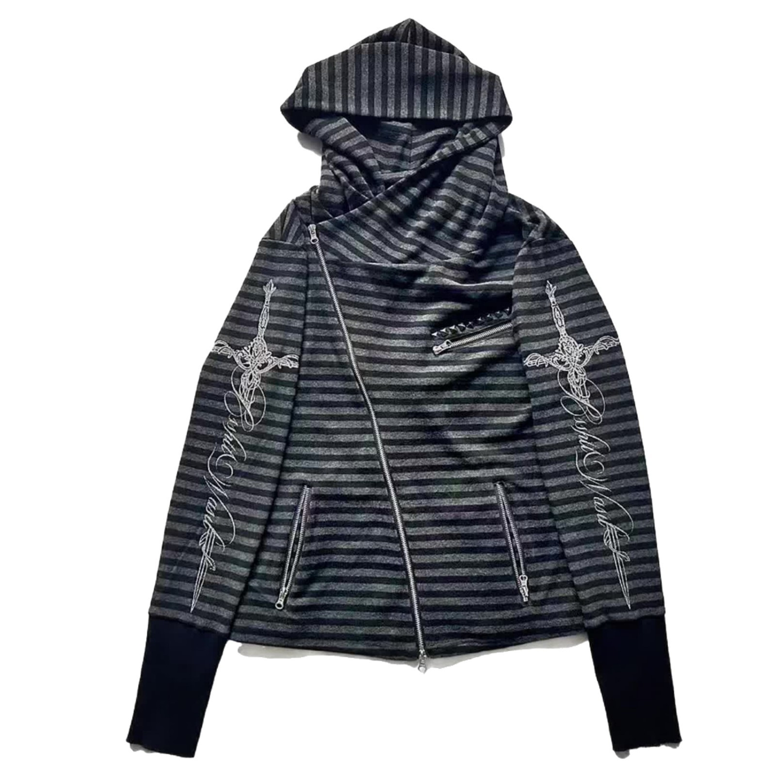 European And American Popular Personalized Printing Sweater Long-sleeved Pullover Hoodie Retro Jacket Street Trend_voghion.com