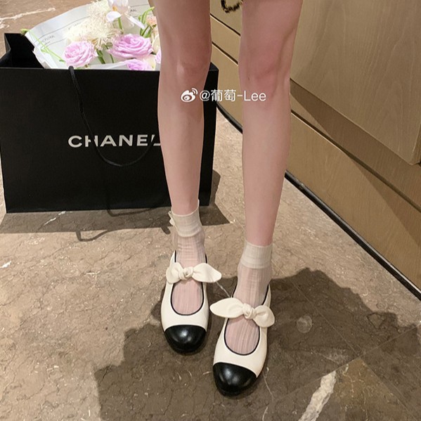Madre de uva de piel de oveja con el estilo retrógrado francés pequeño arco fragrante zapatos mary-zhen zapatos de solos de color plano