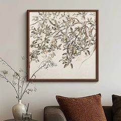 【熱売金】平安中古風リンゴの木装飾画アメリカ式高級正方形南洋風寝室掛け画