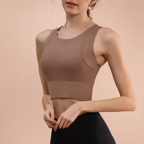 High-intensity yoga vest one-piece push-up sports bra slimming breathable bra shockproof fitness back-shaping women's summer