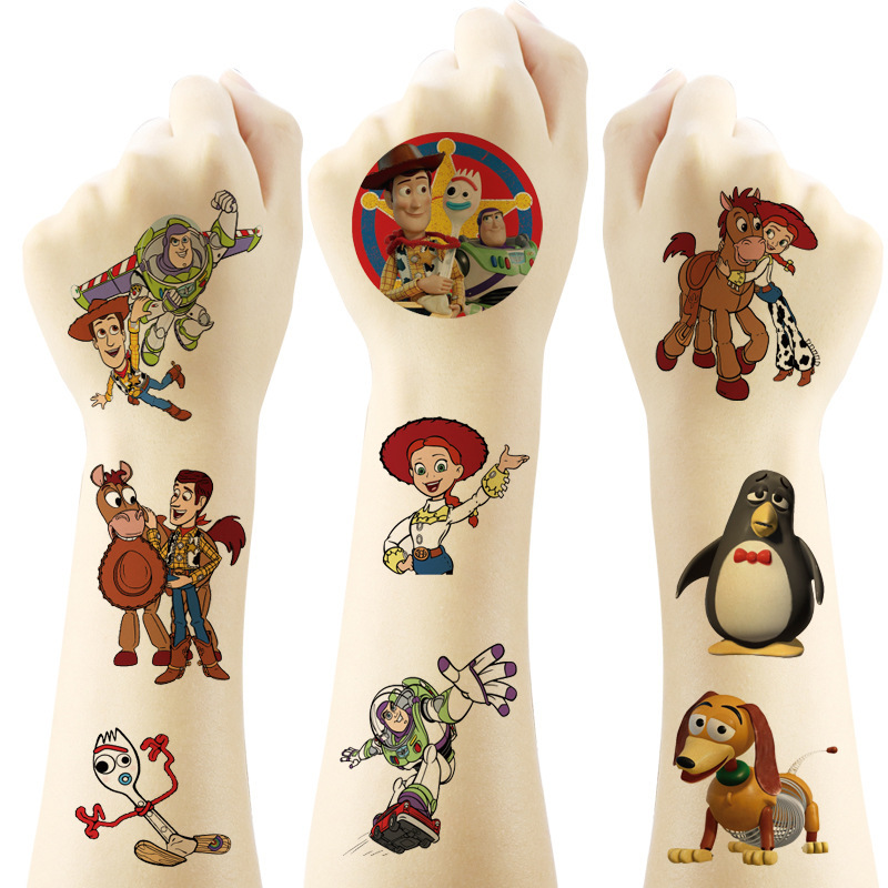 Children's Cartoon Toy Story Tattoo Sticker Tattoo Sticker Water Transfer Disposable Tattoo Sticker Birthday Party Children's Cartoon Toy Story Tattoo Sticker Tattoo Sticker Water Transfer Disposable Tattoo Sticker Birthday Party