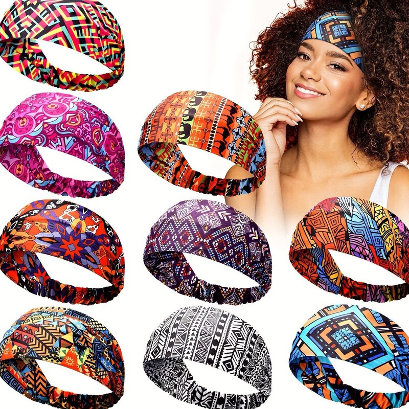 2023 Summer Bohemian Amazon European and American Print Yoga Sports Hair Band 2023 Summer Bohemian Amazon European and American Print Yoga Sports Hair Band