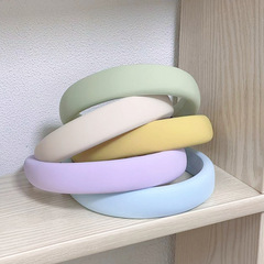 糖果色海綿發箍女夏季洗臉化妝頭箍簡約高顱頂發箍飾品秋冬小香風