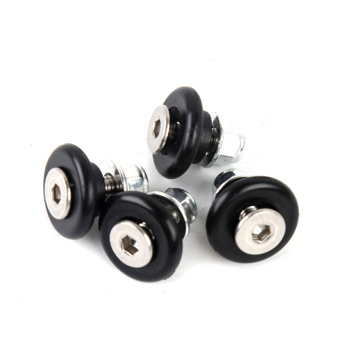 Motorcycle General Aluminum Alloy Tail Box T-shaped Tail Box Fasteners Stamped Quick Release Bottom Plate Silent Durable Plastic Pads