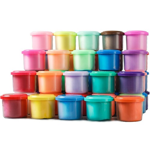 Deli large jar of children's ultra-light clay wholesale safe and non-toxic plasticine 24 colors clay handmade toys for children