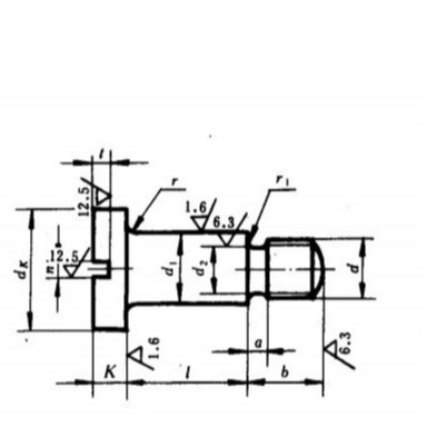 Բ��ͷ������λ�ݶ�M1.6*3 ������λ��˿GB830 ̨����˿Din923