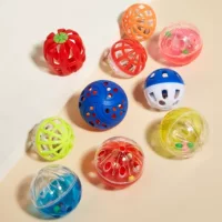 Plastic small bell, toy, makes sounds, pet, can bite, cat